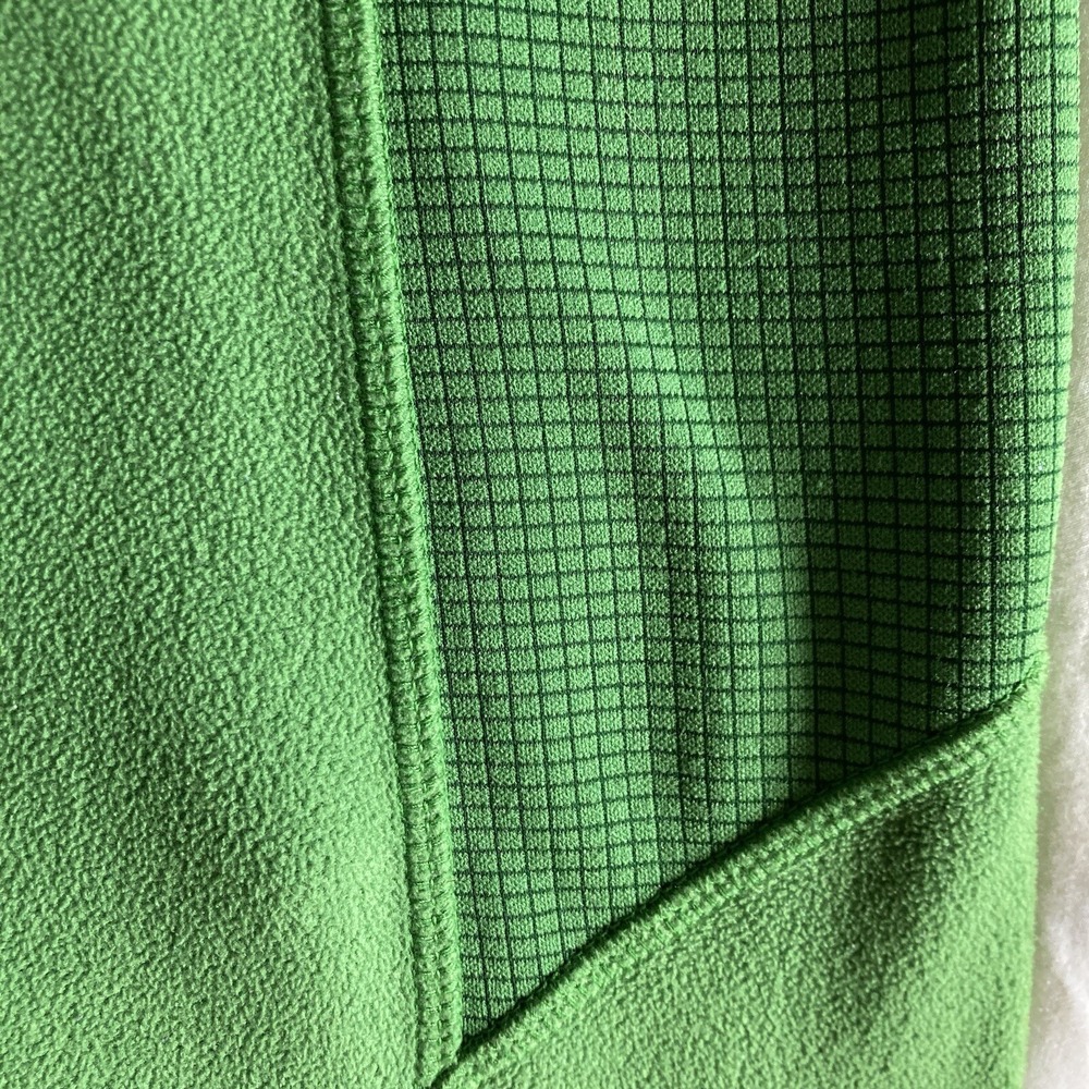 Mountain Hardwear Men's Large Quarter-Zip Fleece LS Pullover Bright Green GORP - Picture 3 of 15